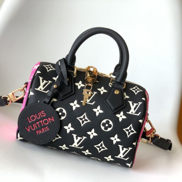 Monochrome Luxe Speedy Pillow Bag