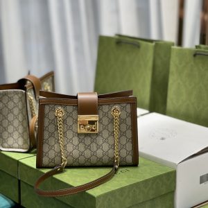 Small Limited Edition Canvas Flap Shoulder & Handbag with Chain Handle – Lightweight Luxury Style Bag for Women