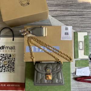 GG Matelassé-Inspired Quilted Leather Small Luxury Handbag for Women