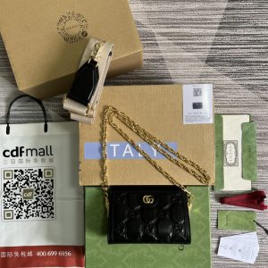 GG Matelassé Style Premium Leather Shoulder Bag UM8HG 1046