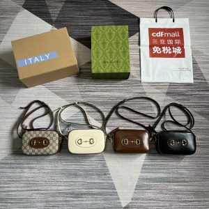 Elegant Horsebit-Inspired Small Shoulder Bag – Model 760196 | Available in 4 Colors