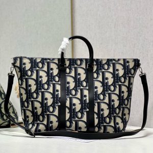 Dior♣️WEEKENDER 40 Travel Bag "Blue Fabric"