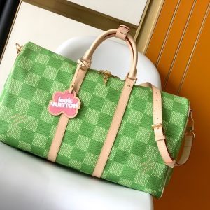 Green N40667 Damien Canvas Inspired Luxury Style Handbag