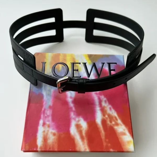 Loewe Leather Choker With Straps Design Belt