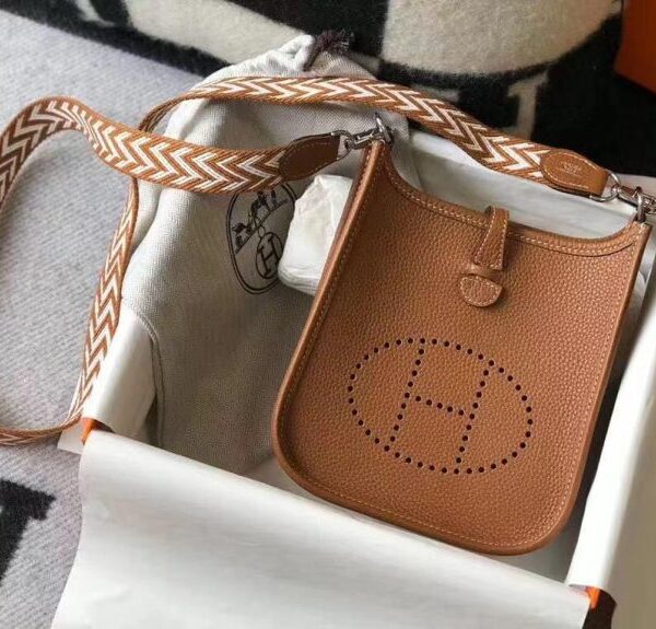 Hermes Evelyne Crossbody Bag Brown