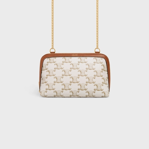 Celine Chain Triomphe Clutch - Image 3