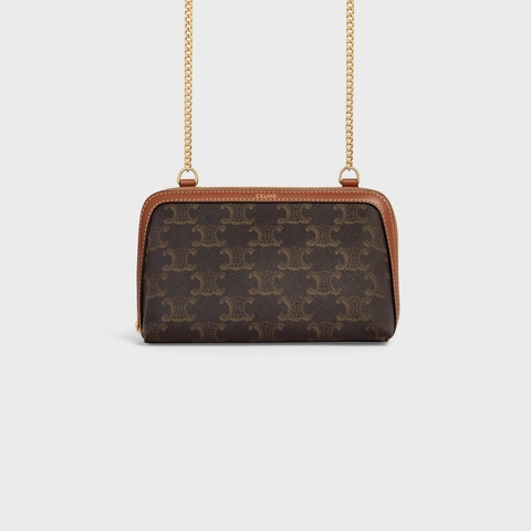 Celine Chain Triomphe Clutch - Image 2