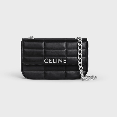 Celine Matelasse Monochrome Chain Shoulder Bag