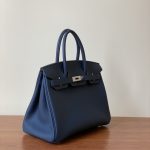 Hermes Birkin Bag Navy Blue - Image 2