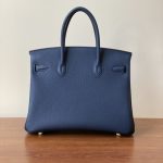 Hermes Birkin Bag Navy Blue - Image 3
