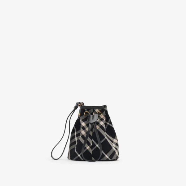 Burberry Check Drawstring Pouch