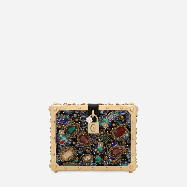 Dolce & Gabbana Jacquard Embroidery Box Bag