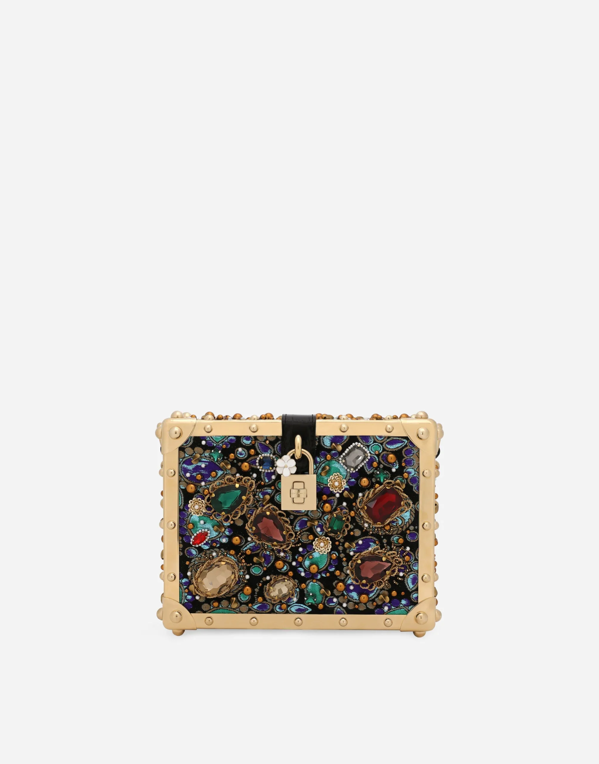 Dolce & Gabbana Jacquard Embroidery Box Bag