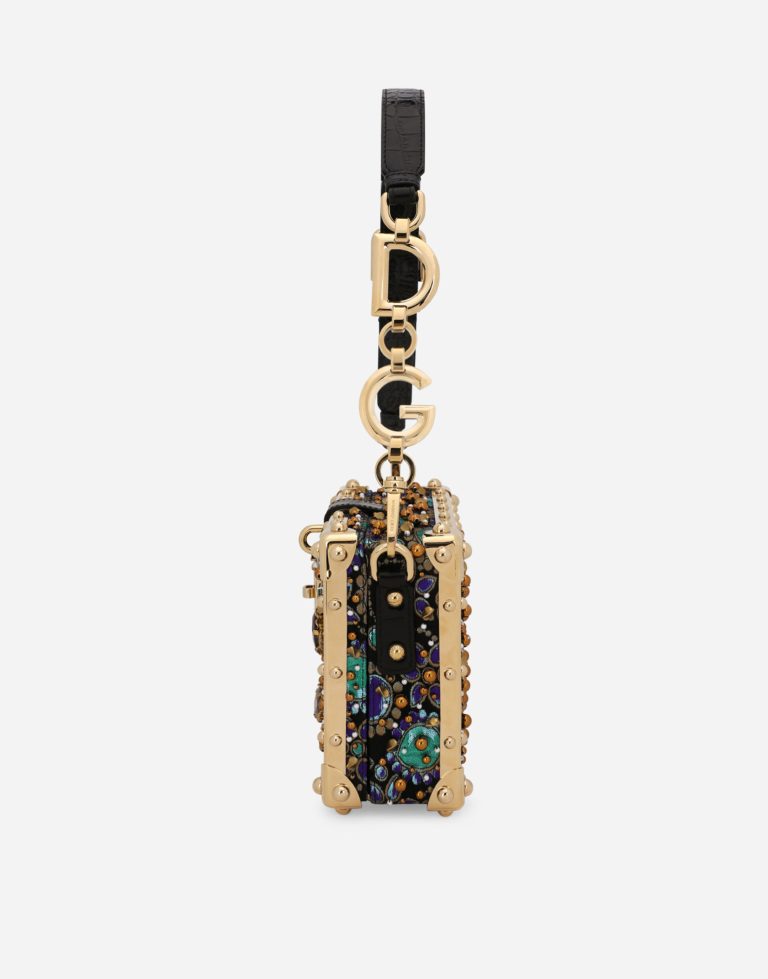 Dolce & Gabbana Jacquard Embroidery Box Bag - Image 3