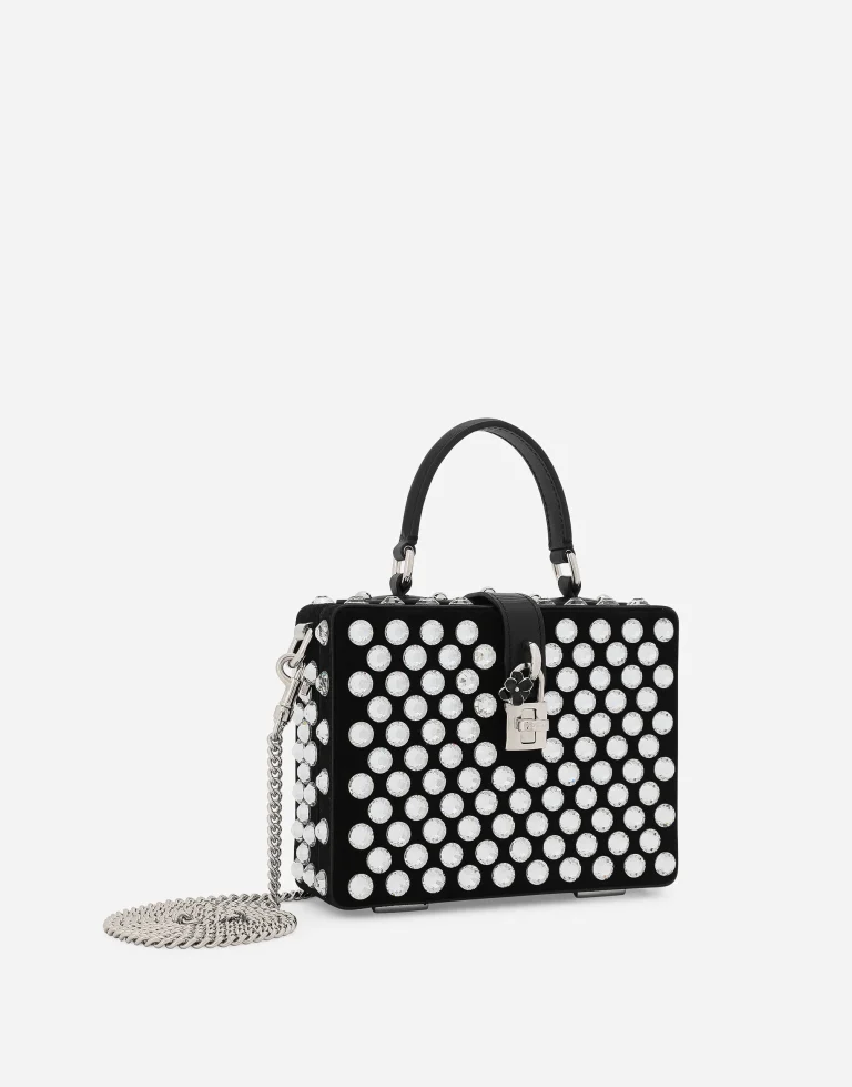 Dolce & Gabbana Suede Box Handbag - Image 4