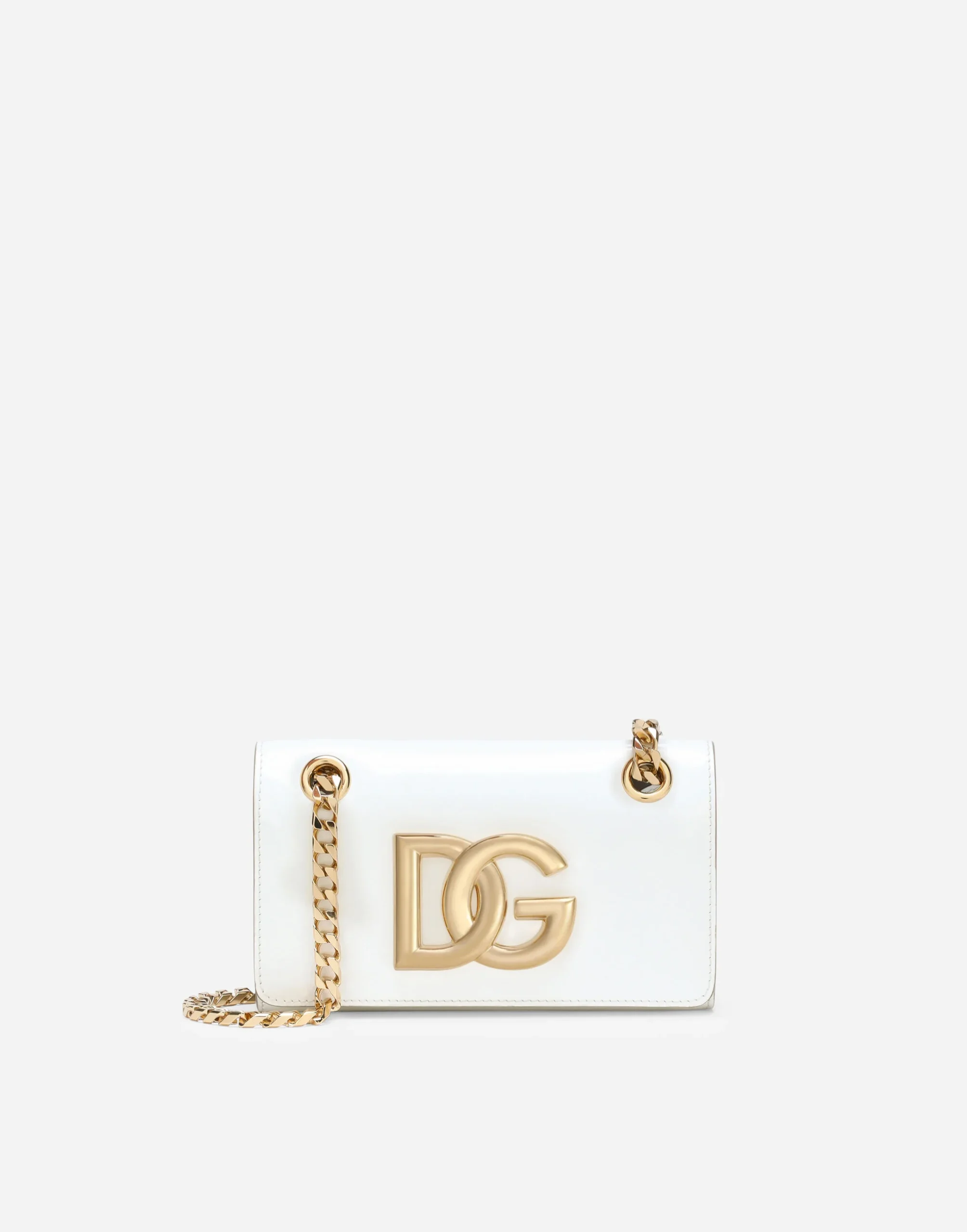 Dolce & Gabbana Polished Calfskin 3.5 Phone Bag