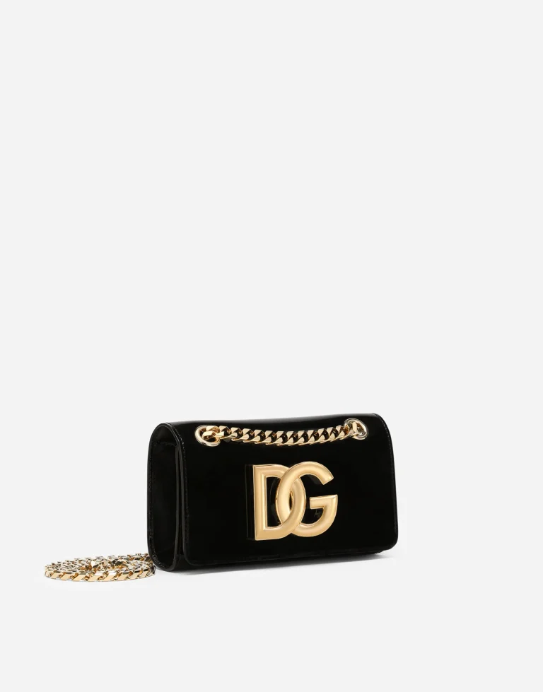 Dolce & Gabbana Polished Calfskin 3.5 Phone Bag - Image 4