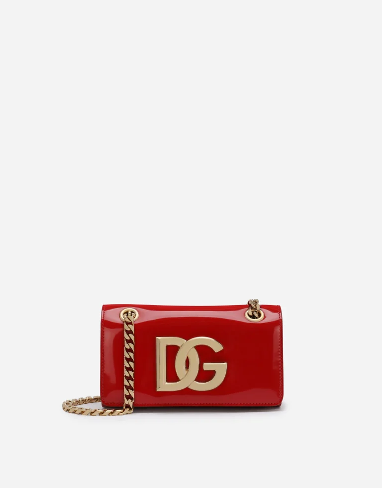 Dolce & Gabbana Polished Calfskin 3.5 Phone Bag - Image 8