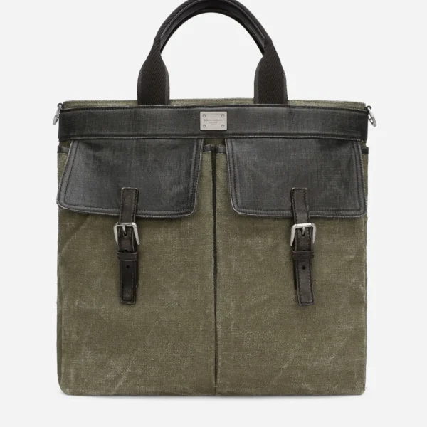 Dolce & Gabbana Canvas Shopper Bag