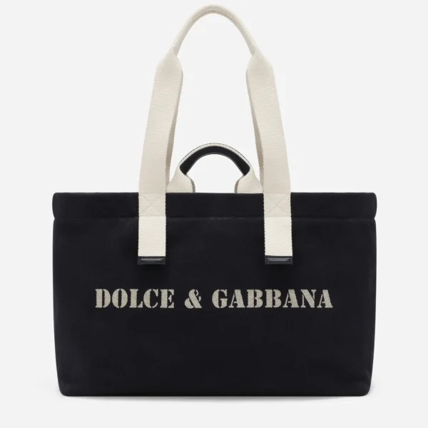 Dolce & Gabbana Printed Drill Holdall Bag
