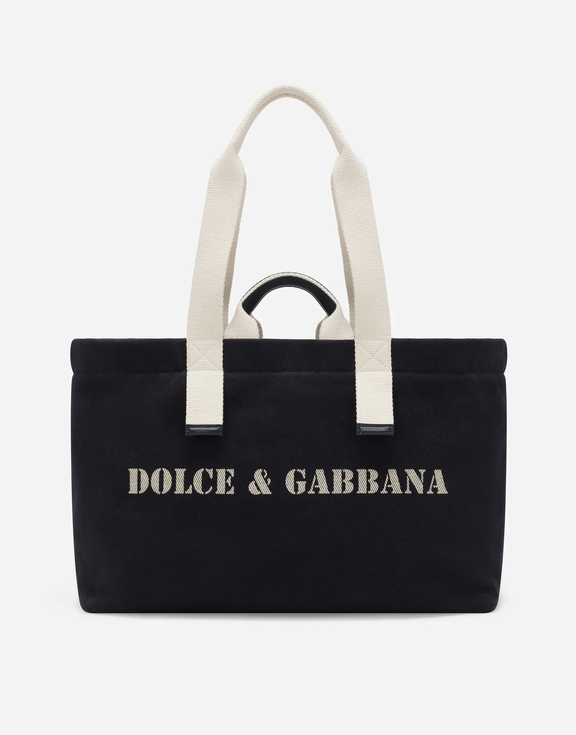 Dolce & Gabbana Printed Drill Holdall Bag