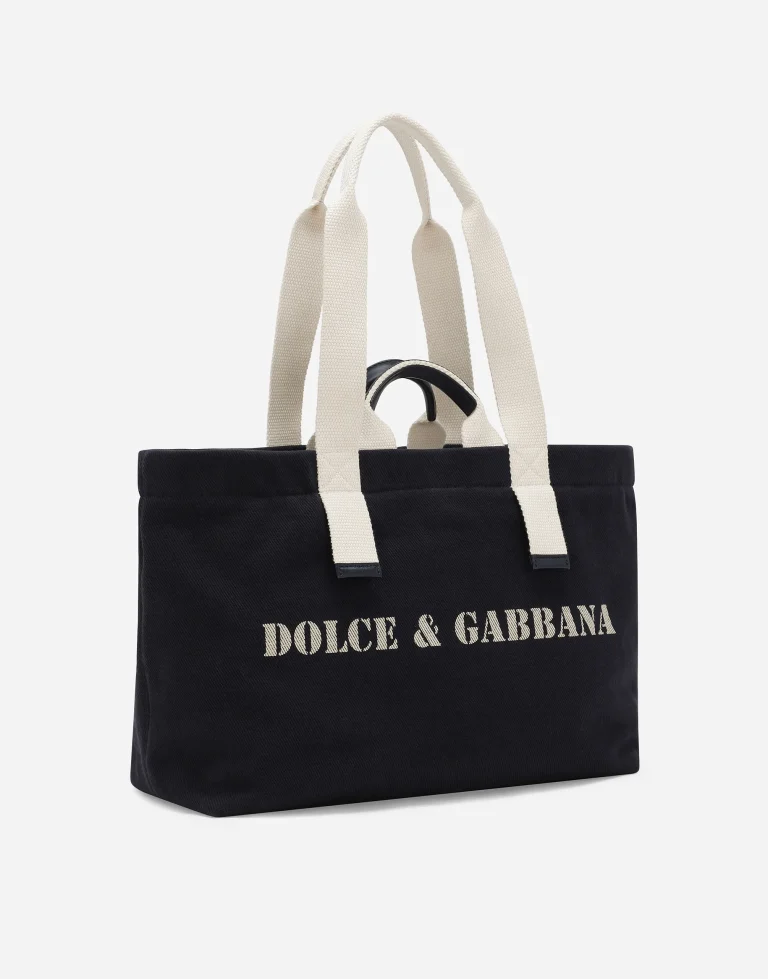 Dolce & Gabbana Printed Drill Holdall Bag - Image 2