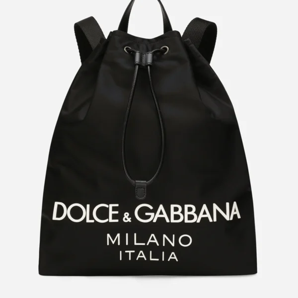 Dolce & Gabbana Nylon Milano Logo Backpack