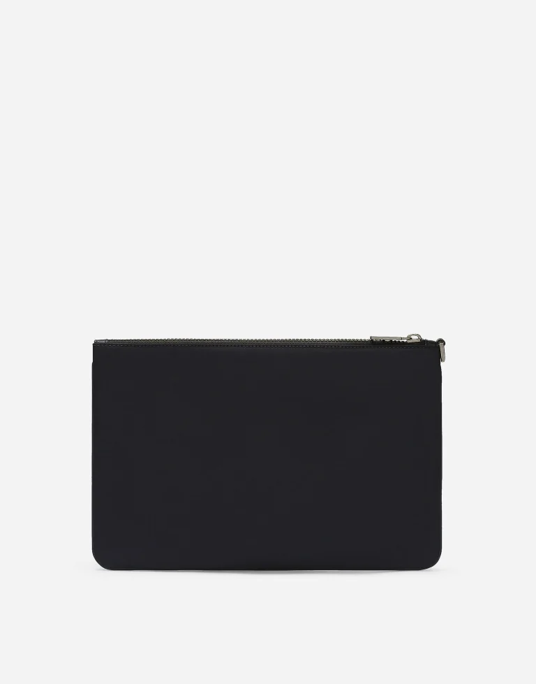 Dolce & Gabbana Nylon Rubberized Logo Pouch - Image 6