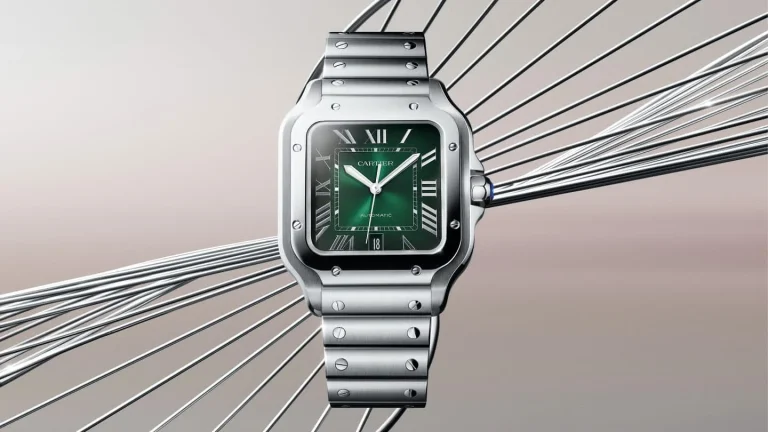 Santos De Cartier With A New Shiny Green Dial Watch