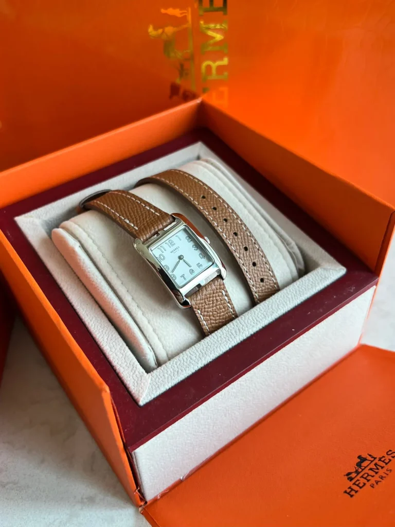 Hermes Heure H Mother-Of-Pearl Diamond Dial Stainless Steel Women’s Watch - Image 7