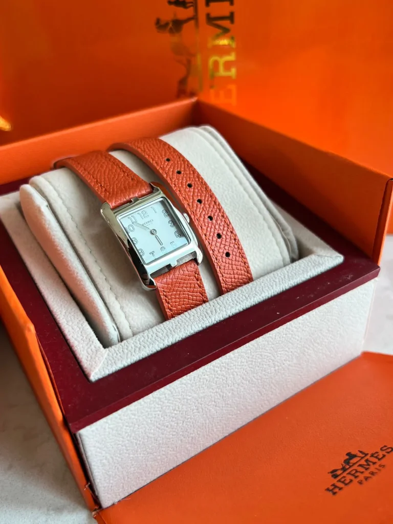 Hermes Heure H Mother-Of-Pearl Diamond Dial Stainless Steel Women’s Watch - Image 4