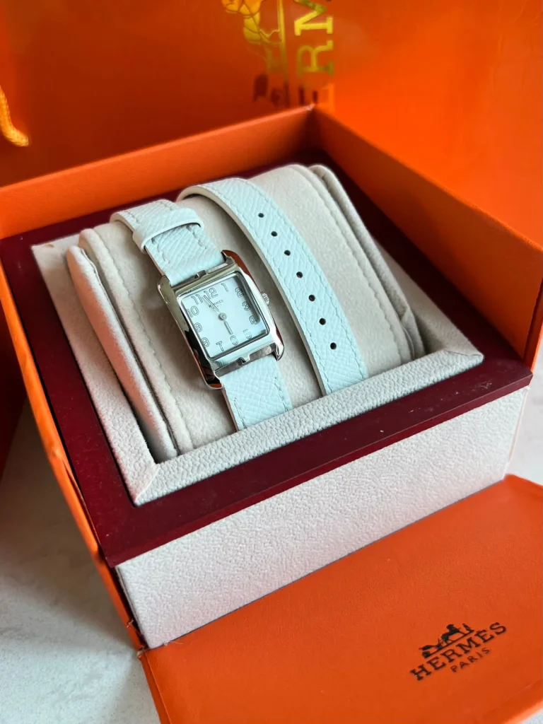 Hermes Heure H Mother-Of-Pearl Diamond Dial Stainless Steel Women’s Watch - Image 2