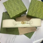 Gucci Black Textured Leather Waist Belt - Image 2