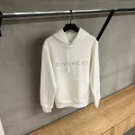 Givenchy Logo Archetype White Cotton Hoodie - Image 2