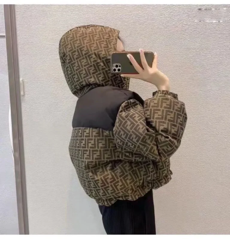 Fendi Women’s Short Down Jacket with Hood - Image 6