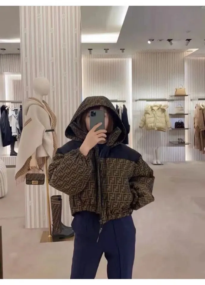 Fendi Women’s Short Down Jacket with Hood - Image 4