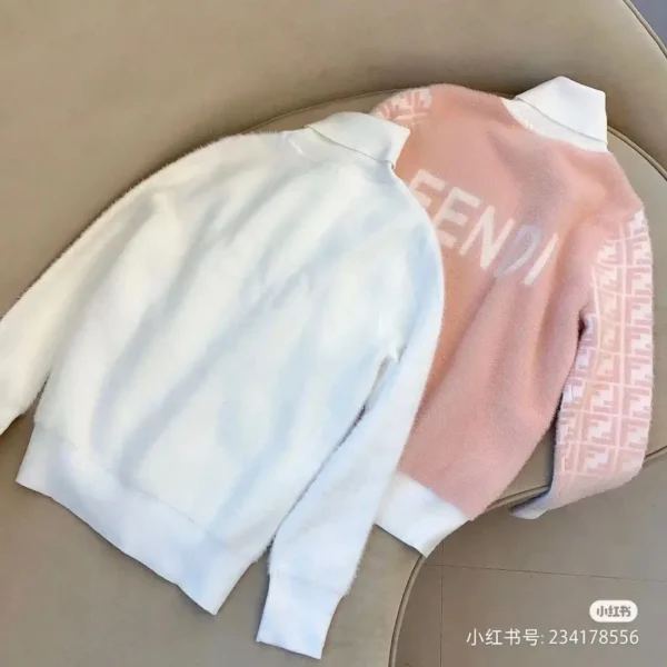 Fendi Logo Woolen High Neck Sweater
