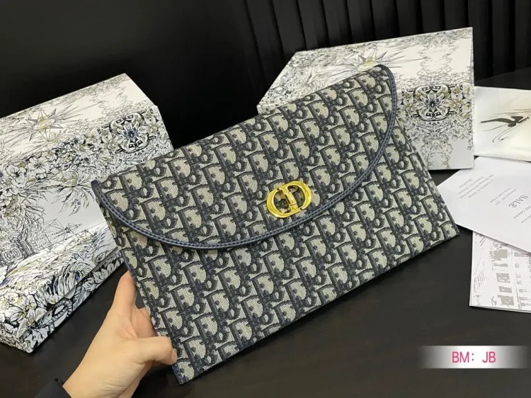 Dior Bobby Oblique Canvas Saddle Wallet