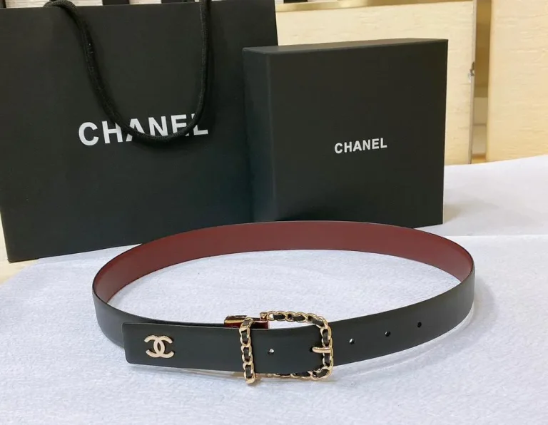 Chanel Blended Fabrics Chain Plain Leather Belt - Image 2