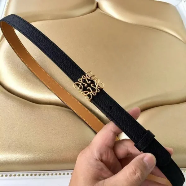 Loewe Anagram Textured-Leather Waist Belt