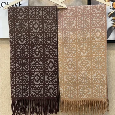 Loewe Cotton Monogram Scarf
