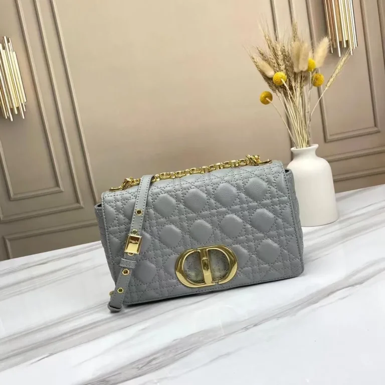 Dior Cannage Leather Small Caro Shoulder Bag