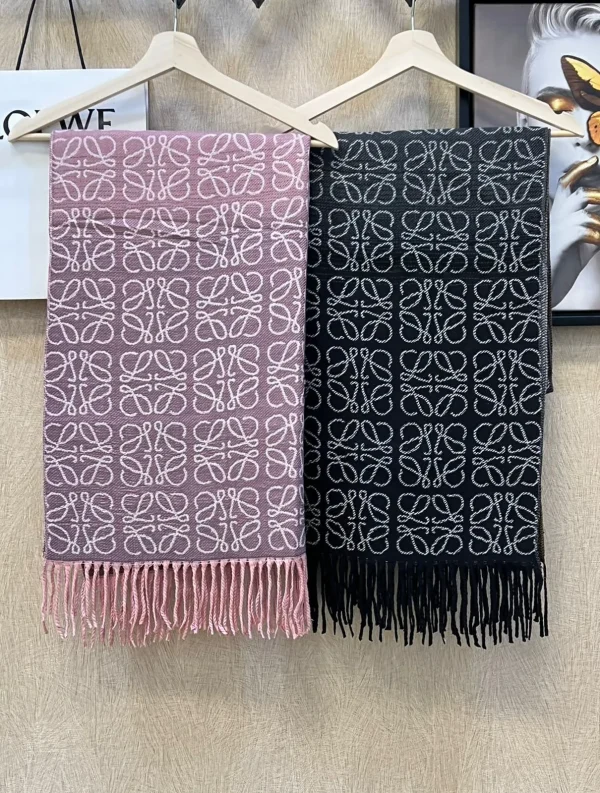 Loewe Cotton Monogram Scarf - Image 2